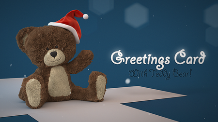 Christmas Teddy Bear Greetings - Project for After Effects (VideoHive)