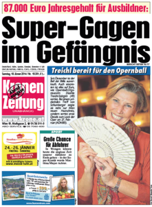 Kronen Zeitung, 18. Januar 2014