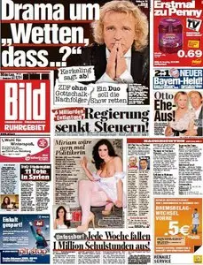 Bild Zeitung vom 07. November 2011