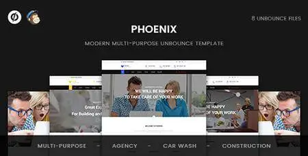 ThemeForest - Phoenix v1.0 - Multi-Purpose Unbounce Template - 19448017