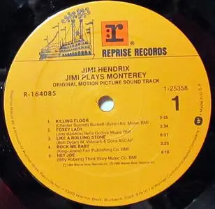 Jimi Hendrix Experience - Jimi Plays Monterey (1986) [Vinyl Rip 16/44 & mp3-320 + DVD] Re-up