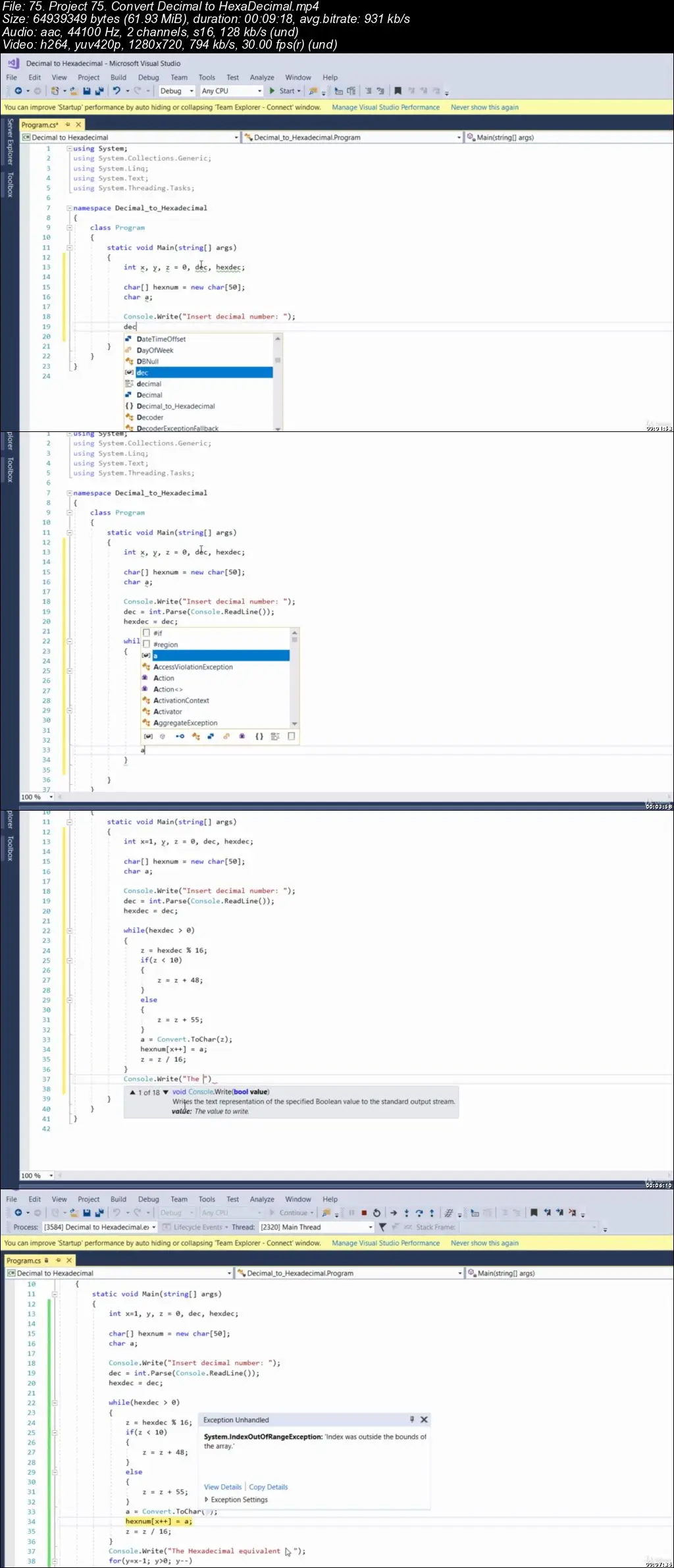 Code 70+ practical projects on C# programming from scratch / AvaxHome