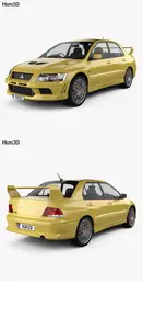 Mitsubishi Lancer Evolution 2001 - 3D Model