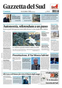 Gazzetta del Sud Cosenza - 13 Dicembre 2024