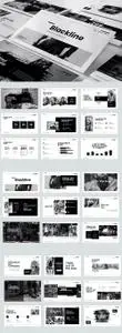 Blackline Powerpoint and Keynote Templates