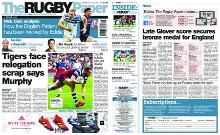 The Rugby Paper – December 02, 2018