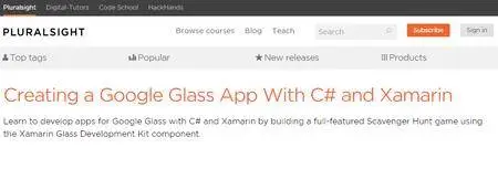 Creating a Google Glass App With C# and Xamarin [repost]