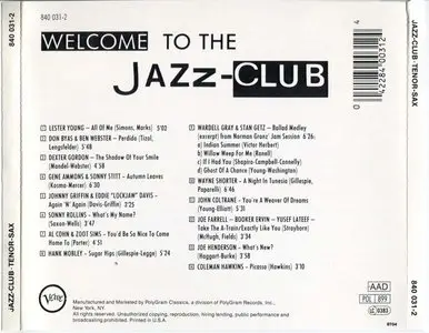 VA - Jazz-Club: Tenor Sax (1989)