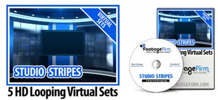 Footage Firm: Studio Stripes Virtual Set
