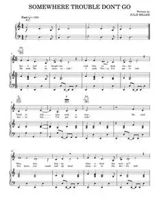 Somewhere Trouble Don't Go - Hunger Games Movie, Miranda Lambert, Pistol Annies (Piano-Vocal-Guitar)