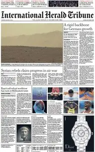 International Herald Tribune from Tuesday, 14. August 2012