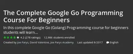 Udemy - The Complete Google Go Programming Course For Beginners (Repost)