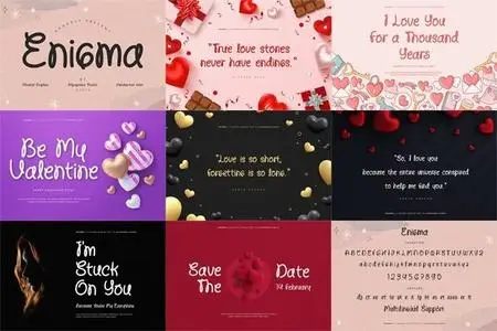 Enigma - Romantic Display Font