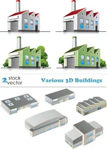 Vectors - Various 3D Buildings