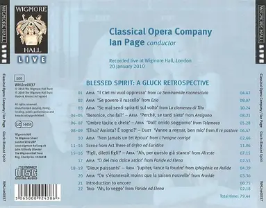 Ian Page, Classical Opera Company - Blessed Spirit: A Gluck retrospective (2010)