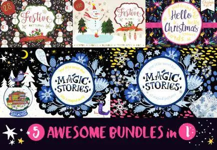InkyDeals - Hello Christmas Bundle with 5 Collections
