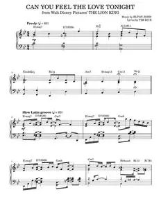 Can You Feel The Love Tonight [Jazz version] (from The Lion King) (arr. Brent Edstrom) - Elton John (Piano Solo)