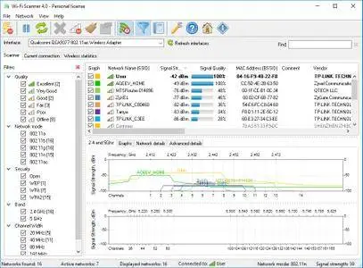 LizardSystems Wi-Fi Scanner 4.7.1.189