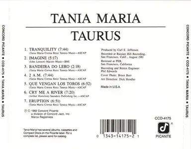 Tania Maria - Taurus (1982) {Concord Picante}