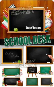 School desk - Stock Vectors