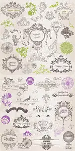 Vintage frames & elements