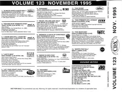 VA - CDX Volume 123, November 1995 (1995) **[RE-UP]**