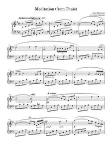 Meditation (from Thais) (abridged version) - Jules Massenet (Piano Solo)