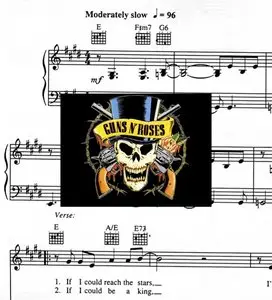 Guns'n'Roses Sheet Music For Guitare, Lyrics