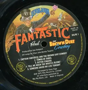 Elton John ‎– Captain Fantastic And The Brown Dirt Cowboy {Original UK} vinyl rip 24/96