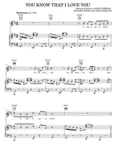 You Know That I Love You - Donell Jones (Piano-Vocal-Guitar)