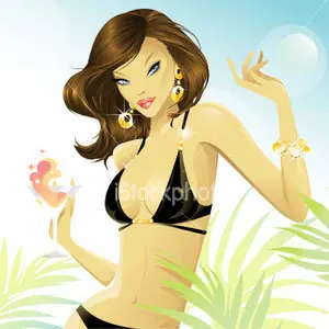 Vector Hot Summer (Brunette)