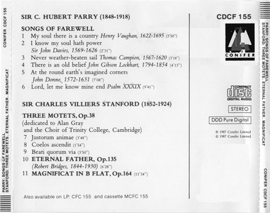 Parry-Songs of Farewell, Stanford-Magnificat