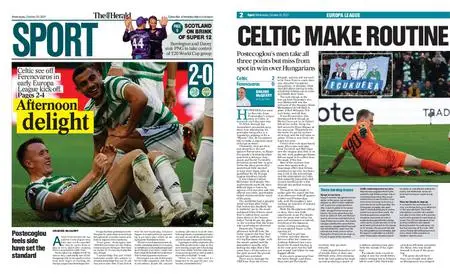 The Herald Sport (Scotland) – October 20, 2021