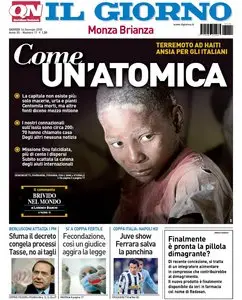 IL GIORNO MONZA E BRIANZA 14 GENNAIO 2010