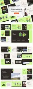 Green Energy 3D - PowerPoint, Keynote and Google Slides Templates