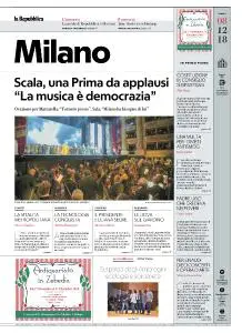 la Repubblica Milano - 8 Dicembre 2018