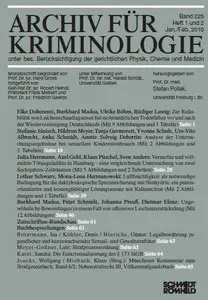 Archiv für Kriminologie Band 225 2010