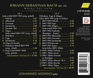 Johannes Monno - J.S. Bach: Works for Lute (2017)