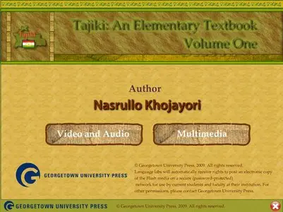 Tajiki: An Elementary Textbook (Volumes 1 & 2) + Multi-ROMs