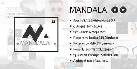 ThemeForest - Mandala v1.0 - Responsive Joomla & VirtueMart Template