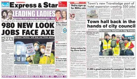 Express and Star Sandwell Edition – March 08, 2018