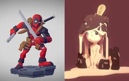 Infinity Deadpool and Chibi Magnum Almond Vanilla