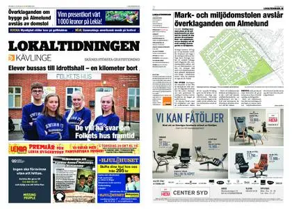 Lokaltidningen Kävlinge – 19 oktober 2019