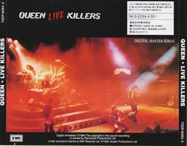 Queen - Live Killers (1979) [1994, Toshiba-EMI TOCP-8282-3, Japan]