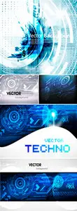 Techno Backgrounds Vector 2