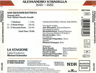 Michael Schneider, La Stagione Frankfurt - Alessandro Stradella: San Giovanni Battista (1989)