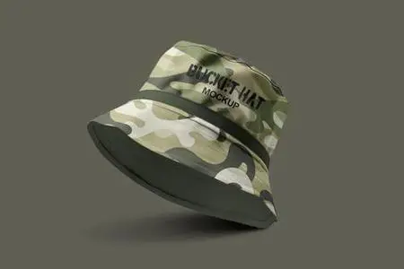 Realistic Bucket Hat Mockup 2CMQF9V