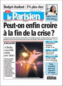 Le Parisien du Mardi 25 Aout 2009