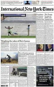 International New York Times - 22 August 2016