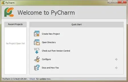 JetBrains PyCharm 2.7.2 Build 129.314